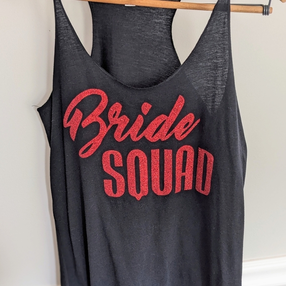 Bride Squad, Size Medium Glitter Tank Top! - Picture 2 of 5